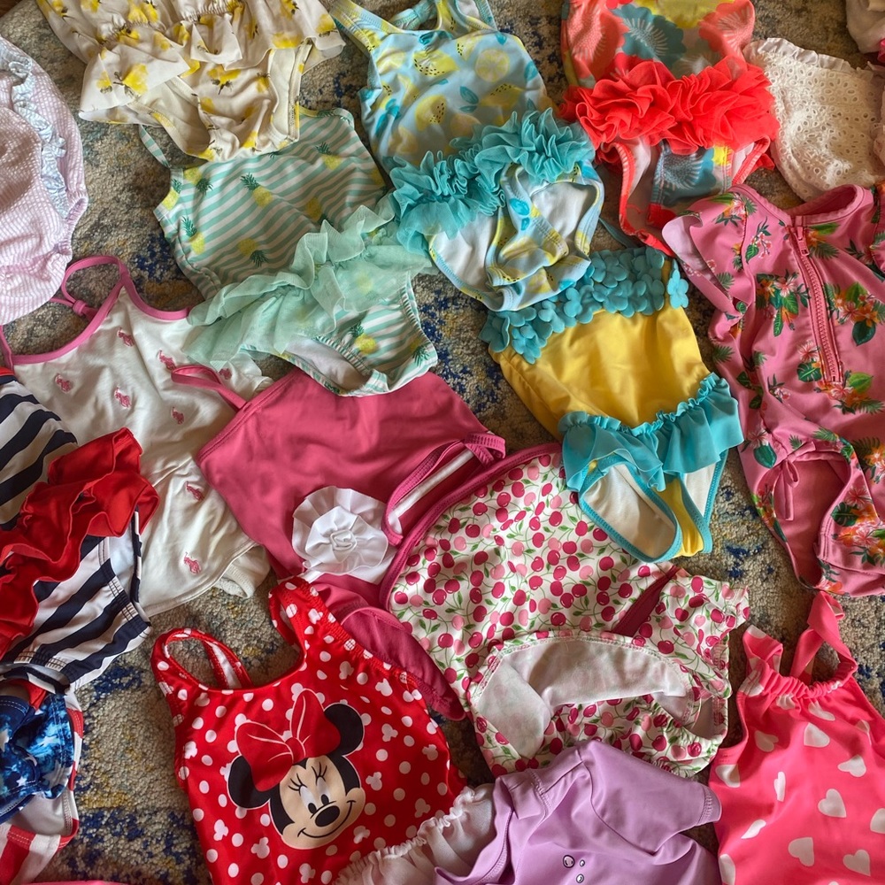 9-12 month Lot of 24 Swimsuits.